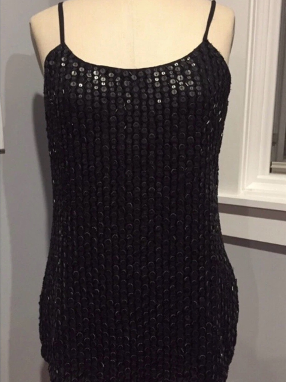 Romeo and Juliet Couture Beaded Sequin Sleeveless Tank Top - Medium